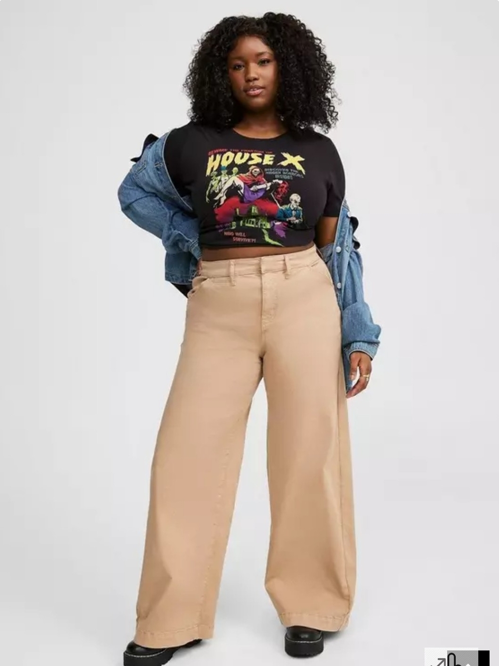 Torrid Wide Leg High-rise Chino Pants